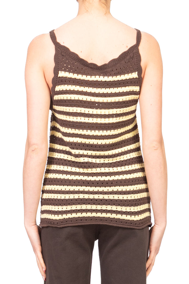 Vicolo - Top crochet rigato Art. 77144D