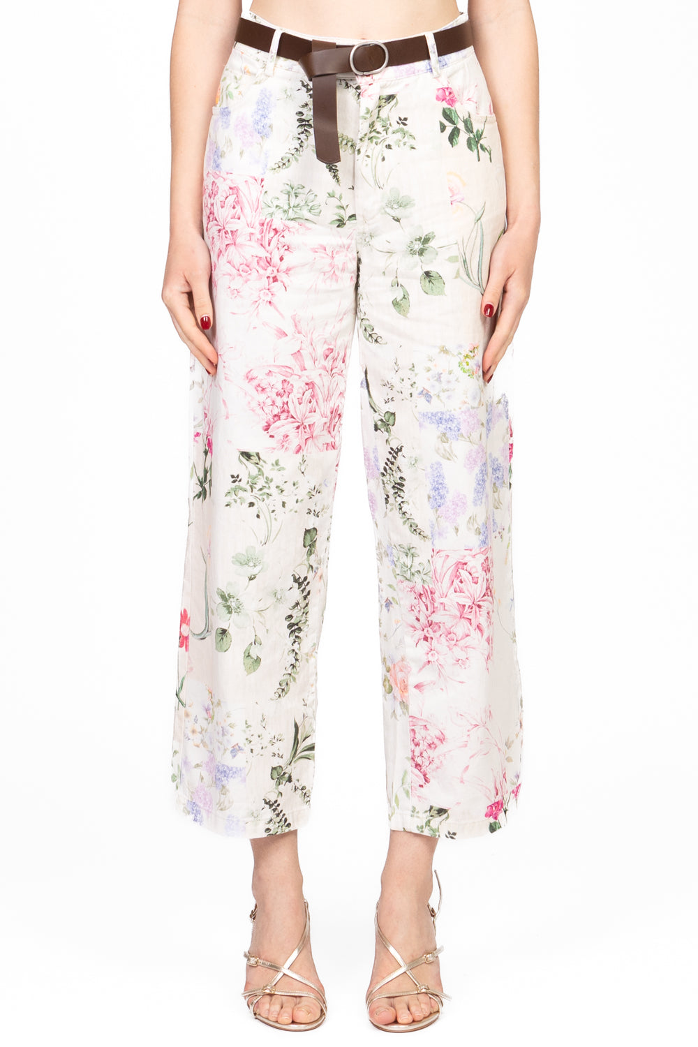Tensione In - Pantalone floreale baggy Art. WM1441