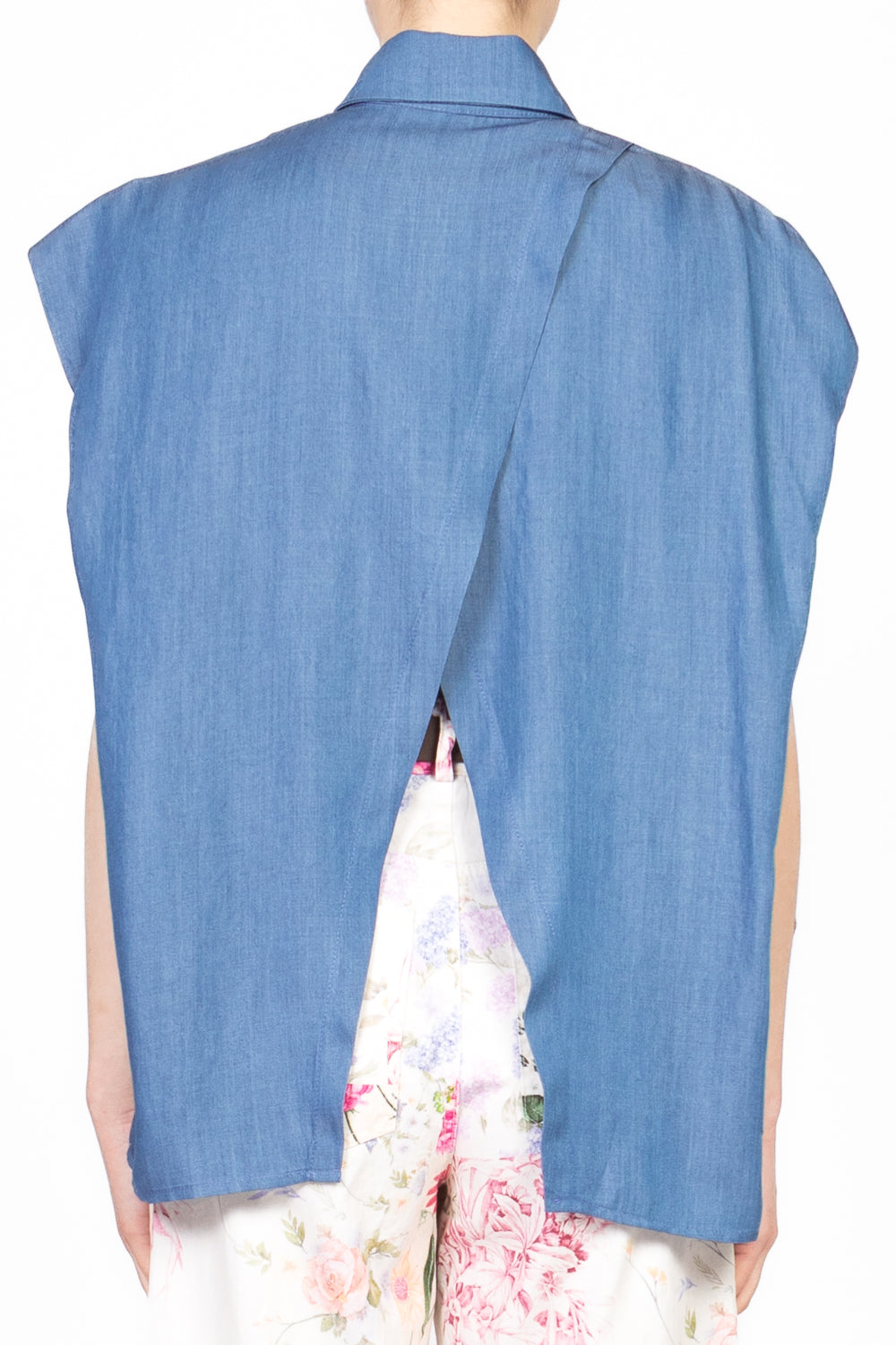 Tensione In - Camicia giromanica in chambray Art. 25C7778