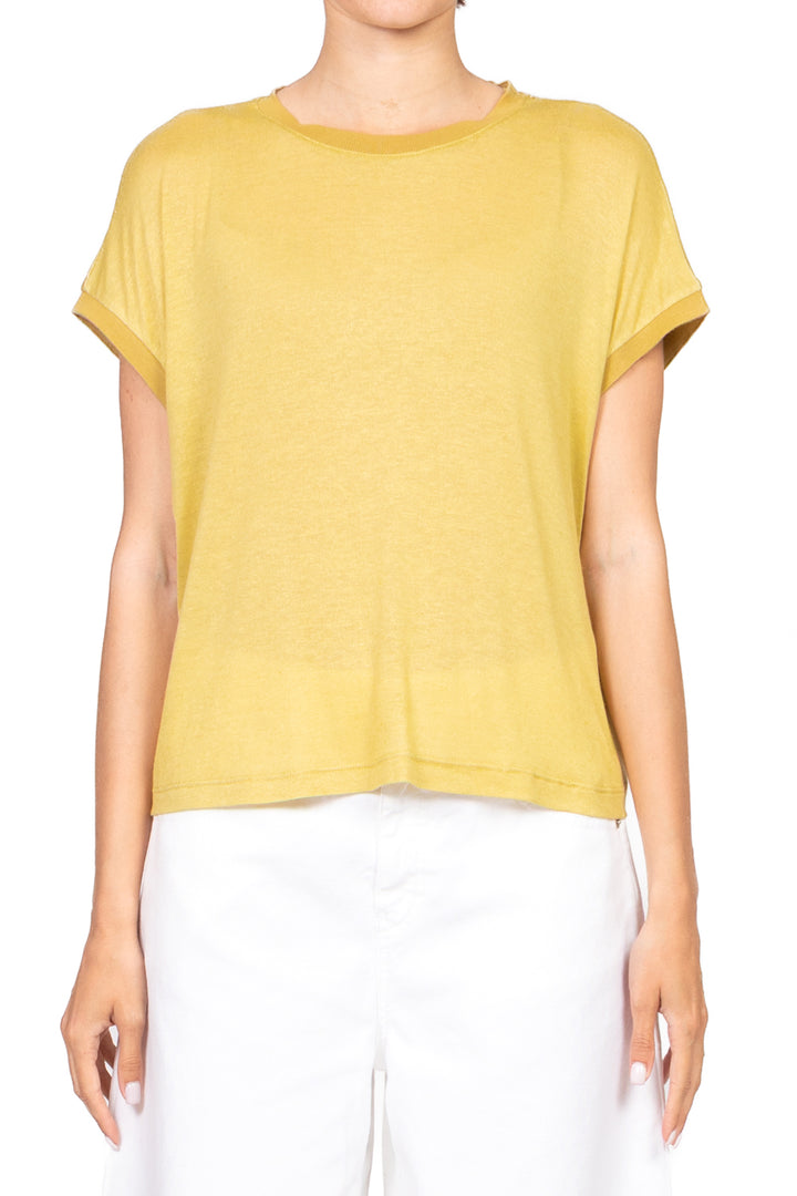 Dixie - Maglia girocollo in misto lino Art. T262W185
