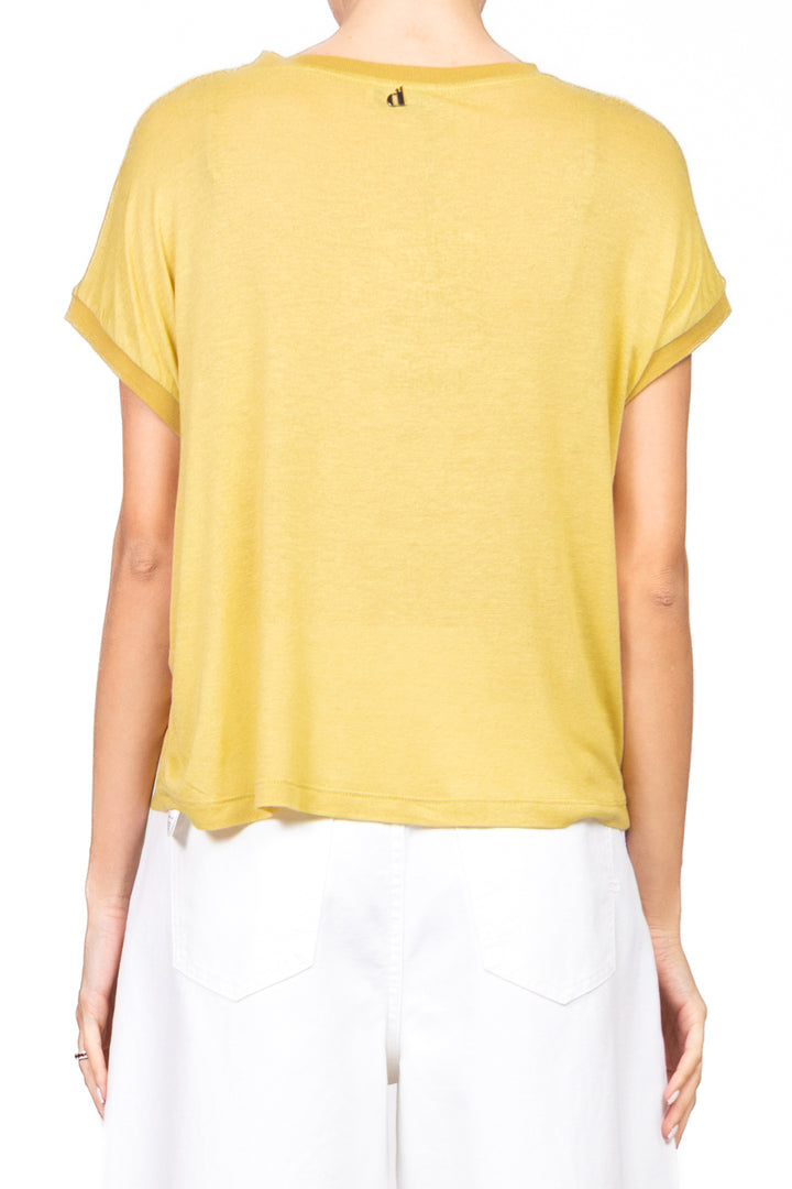 Dixie - Maglia girocollo in misto lino Art. T262W185