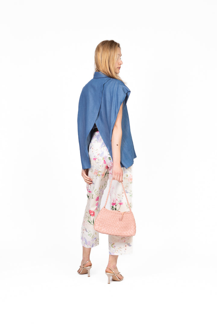 Tensione In - Camicia giromanica in chambray Art. 25C7778
