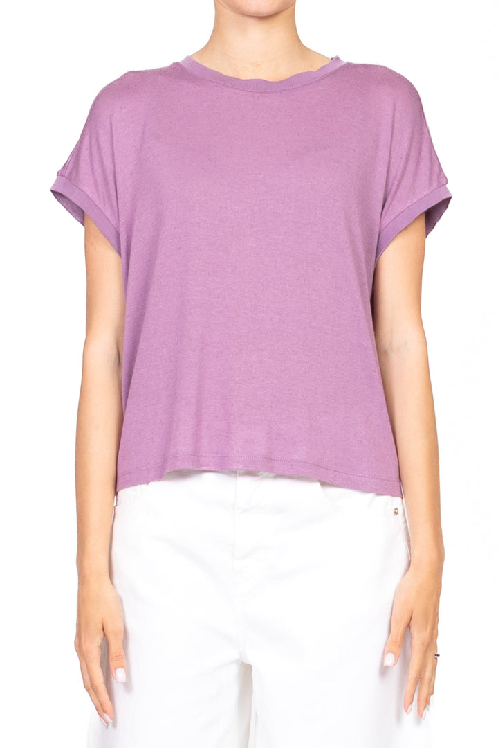 Dixie - Maglia girocollo in misto lino Art. T262W185