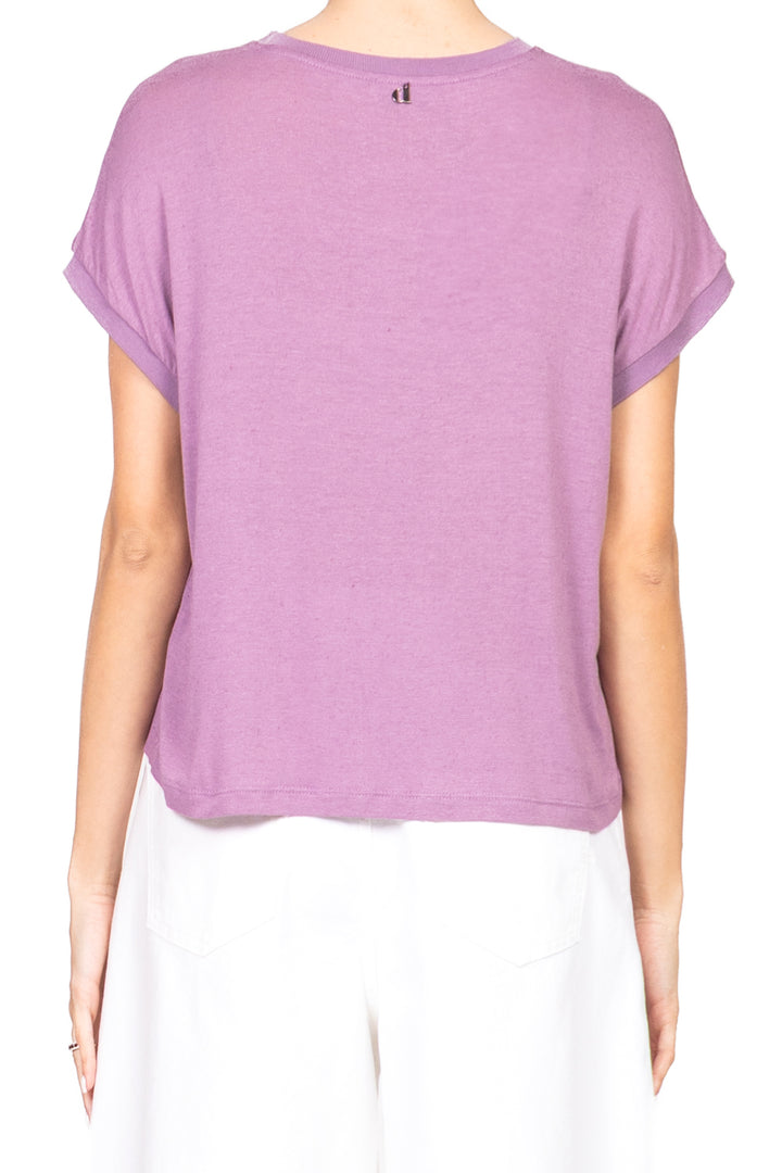 Dixie - Maglia girocollo in misto lino Art. T262W185