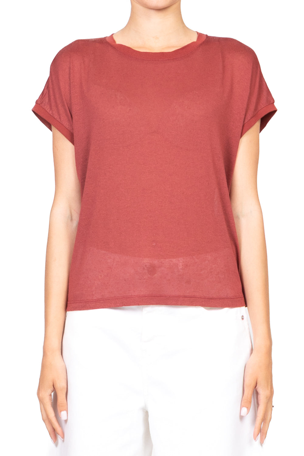 Dixie - Maglia girocollo in misto lino Art. T262W185
