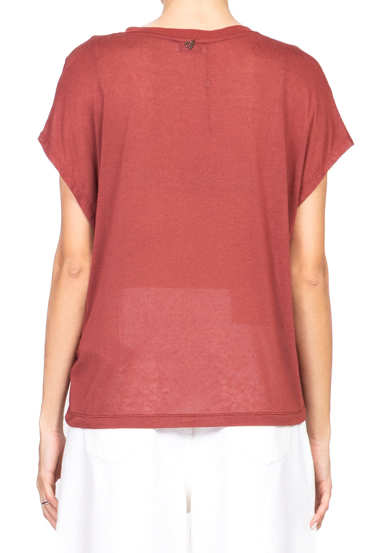 Dixie - Maglia girocollo in misto lino Art. T262W185