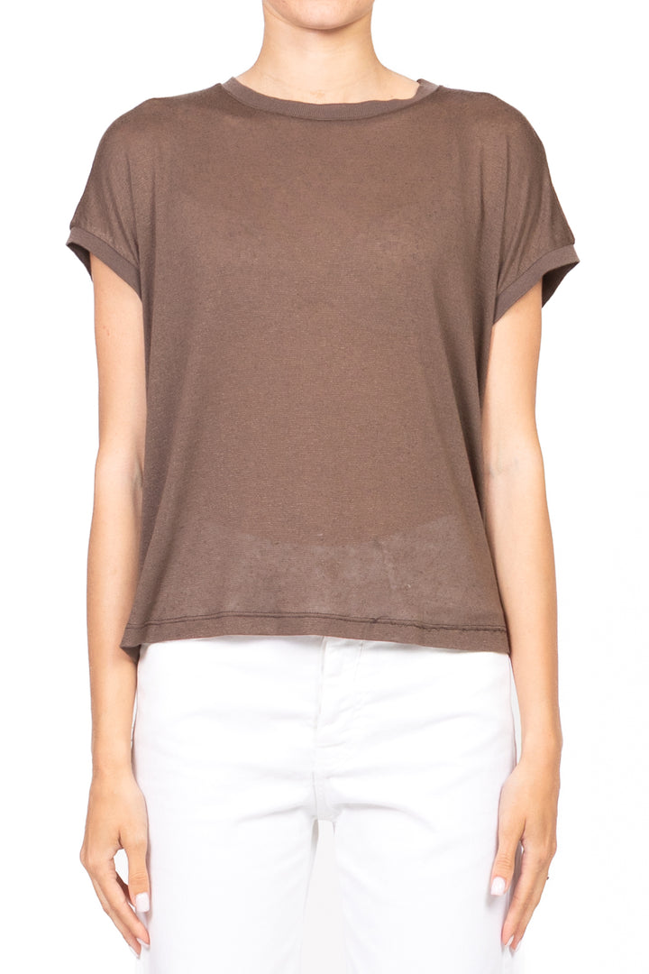 Dixie - Maglia girocollo in misto lino Art. T262W185