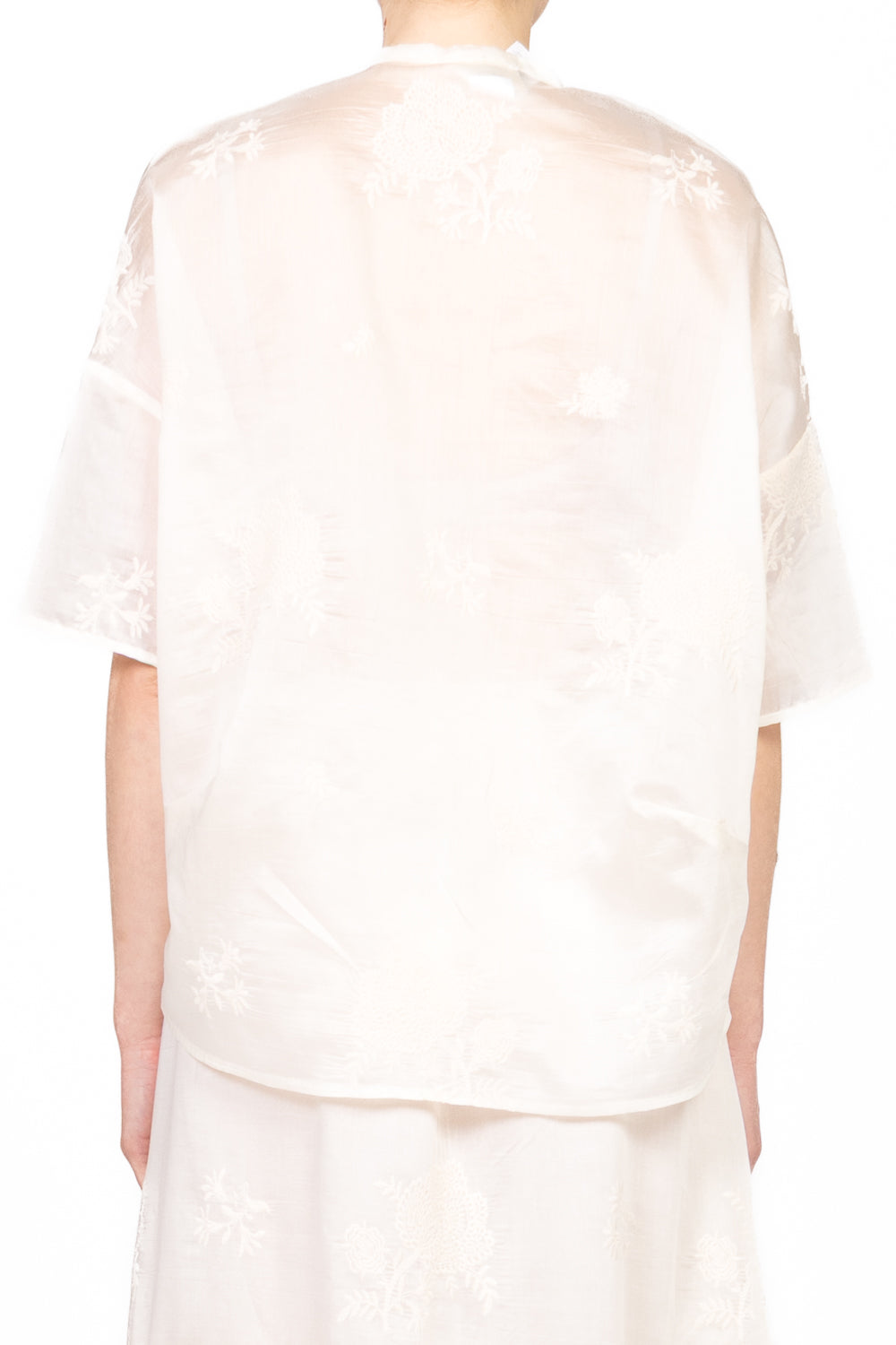 Vicolo - Camicia ricamata collo coreano Art. TD2653