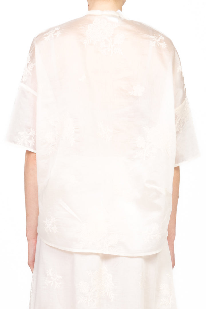 Vicolo - Camicia ricamata collo coreano Art. TD2653