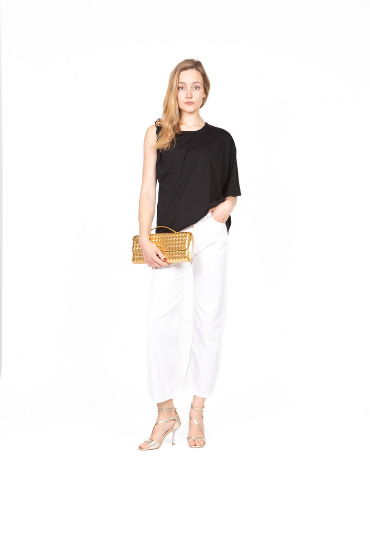 Tensione In - T-shirt asimmetrica con spilla Art. 36970