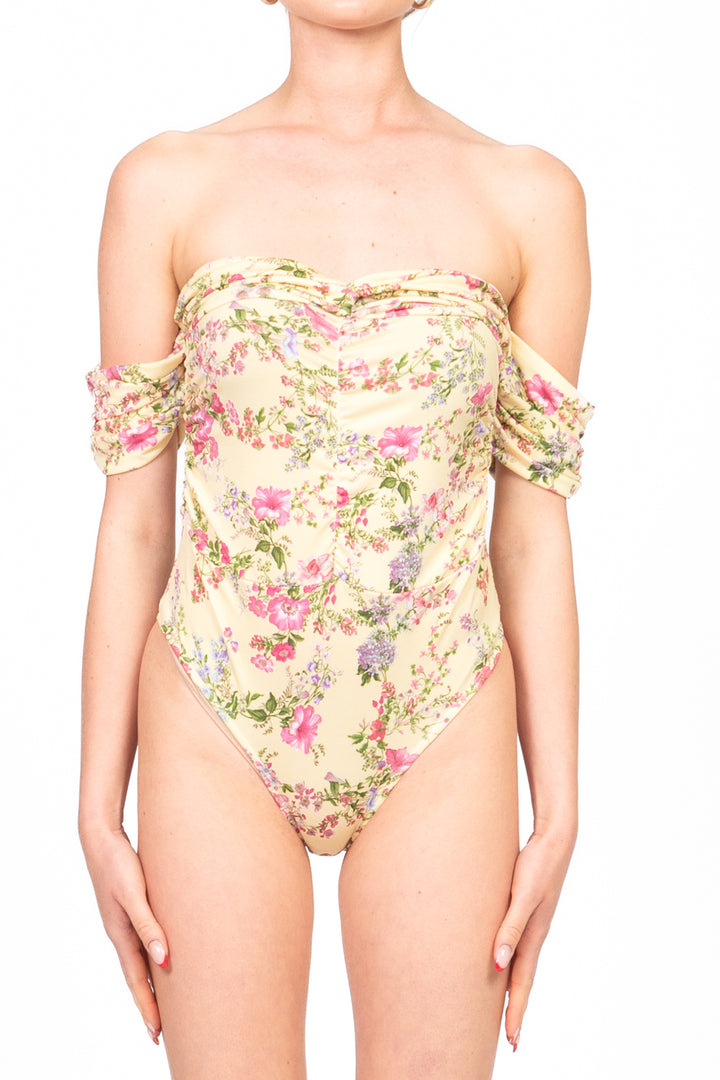 Vicolo - Body arricciato floreale Art. TD2555/TD2556