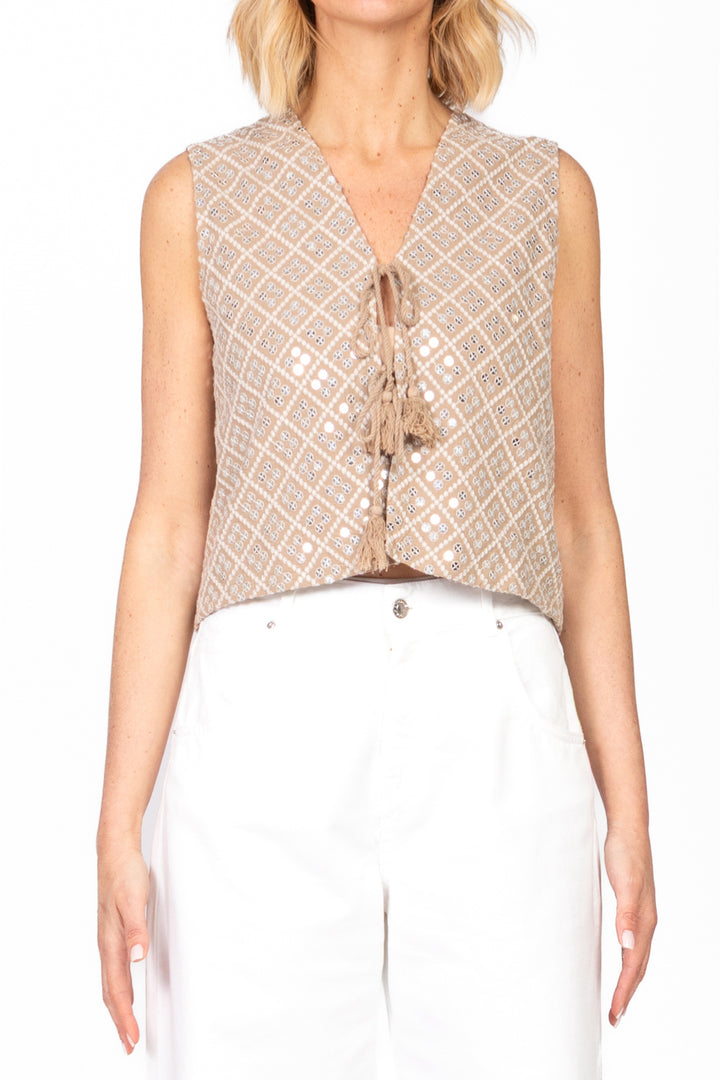 Dixie - Gilet ricamato Art. LAG6WEF