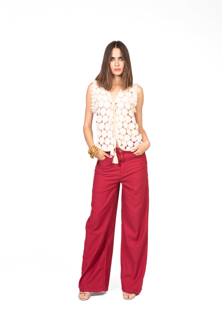 Dixie - Jeans palazzo colorato Art. P881W188