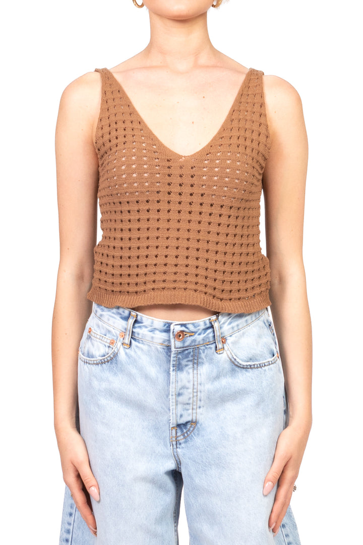 Vicolo - Top crop traforato Art. 77148D