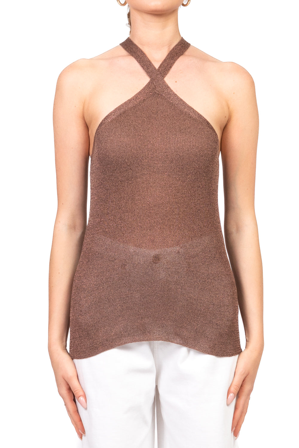 Vicolo - Top lurex incrocio Art. 22165D