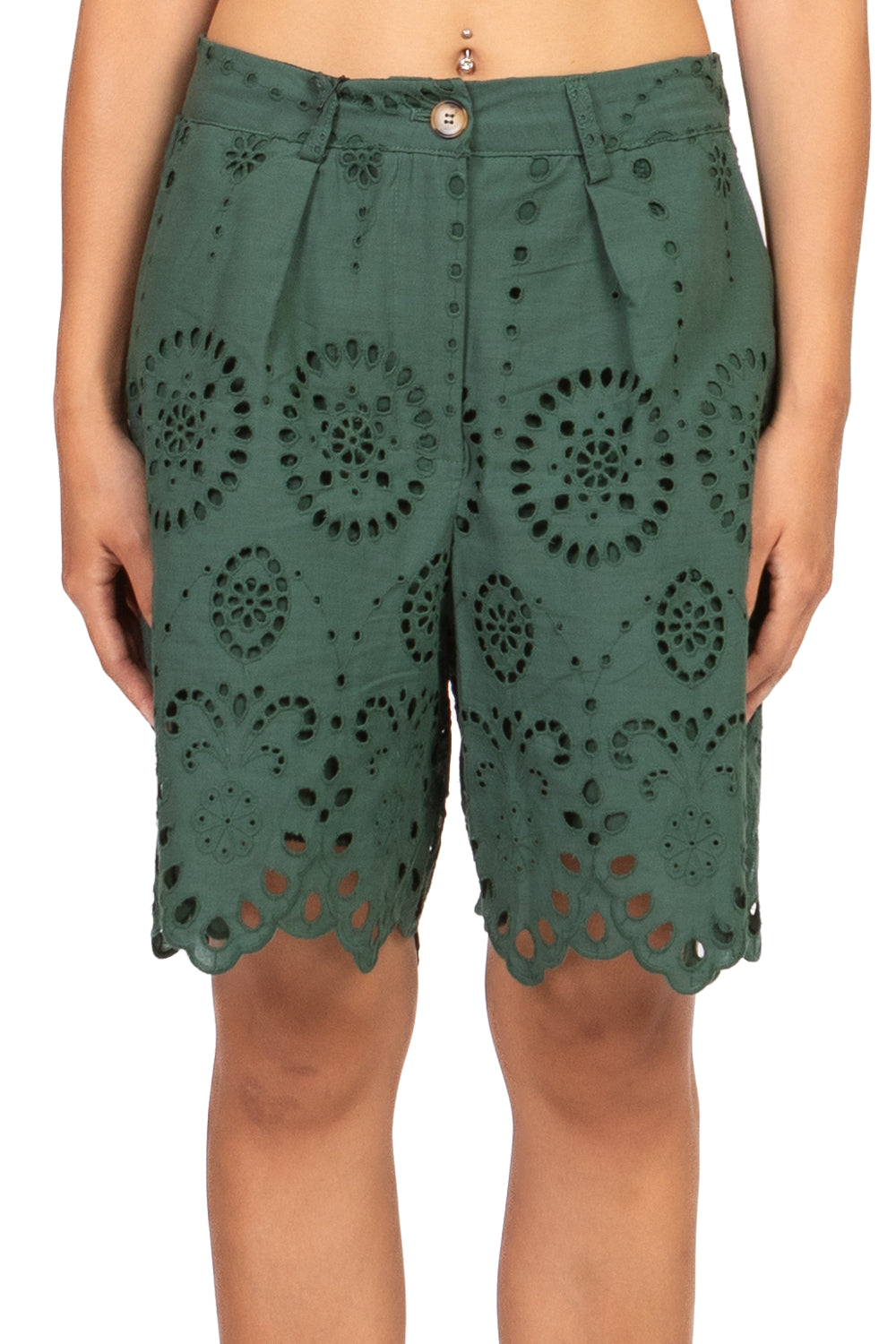 Tensione In - Bermuda in pizzo san gallo Art. S25PH76