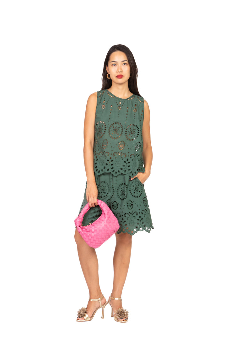 Tensione In - Bermuda in pizzo san gallo Art. S25PH76