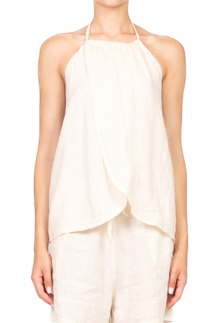 Vicolo - Completo top e bermuda in lino Art. TD3063