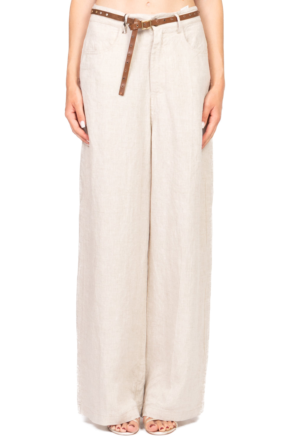 Tensione In - Pantalone palazzo con cintura Art. S25PI12