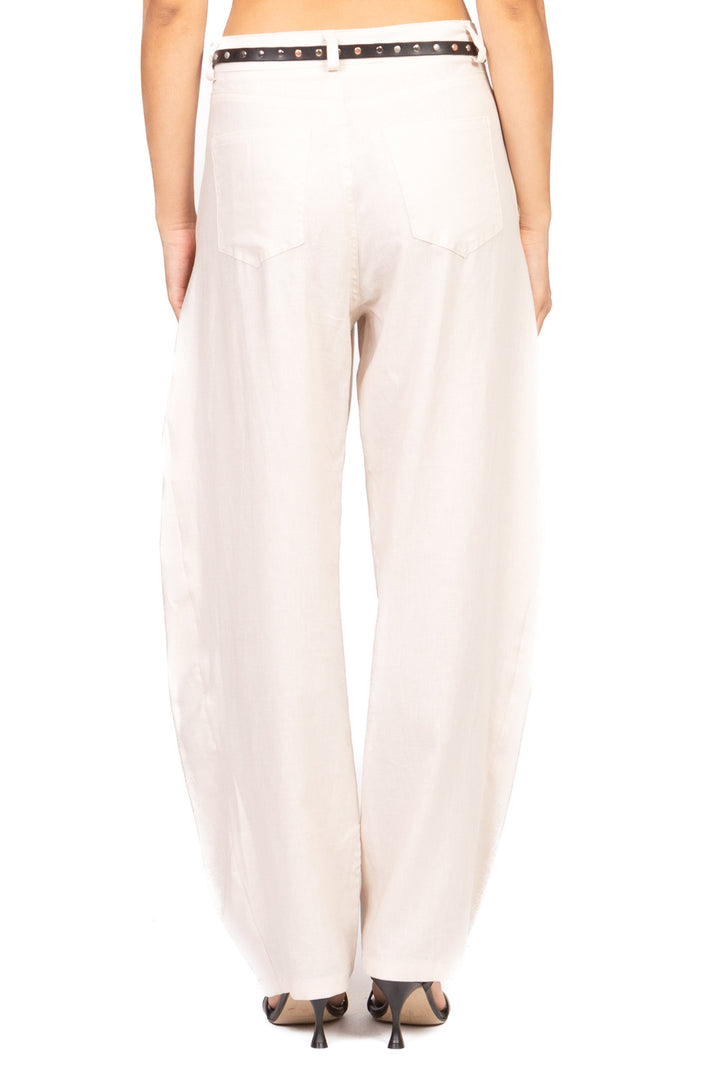 Tensione In - Pantalone barrel con cintura Art. S25PI31