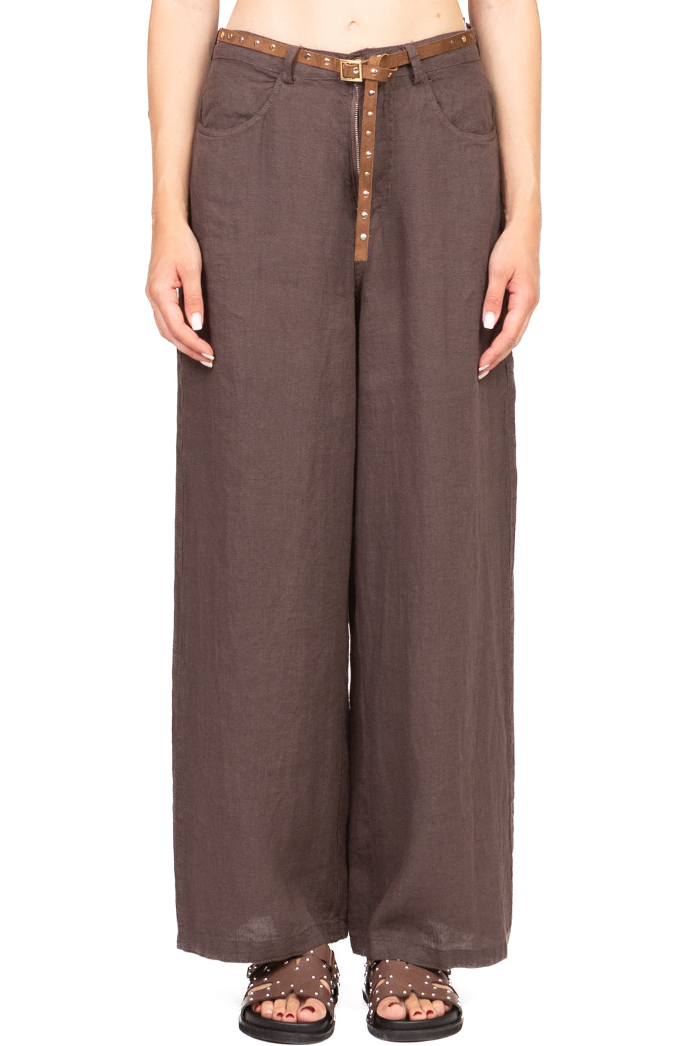Tensione In - Pantalone palazzo con tasconi Art. S25PI11