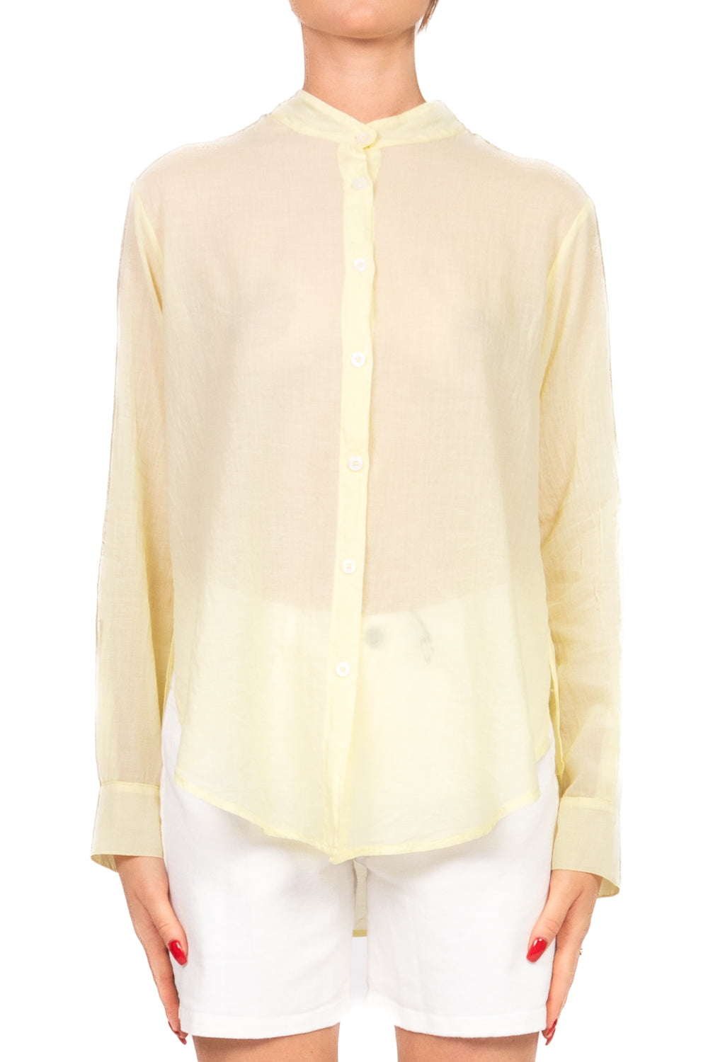 Tensione In - Camicia mussola collo coreana  Art. C7014-36-SW-BAS
