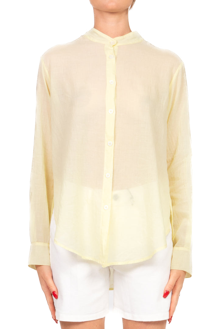 Tensione In - Camicia mussola collo coreana  Art. C7014-36-SW-BAS