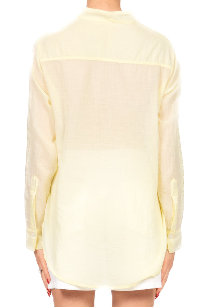 Tensione In - Camicia mussola collo coreana  Art. C7014-36-SW-BAS