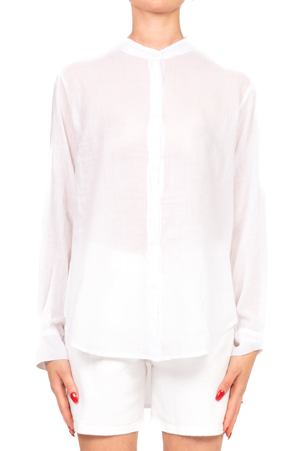Tensione In - Camicia mussola collo coreana  Art. C7014-36-SW-BAS