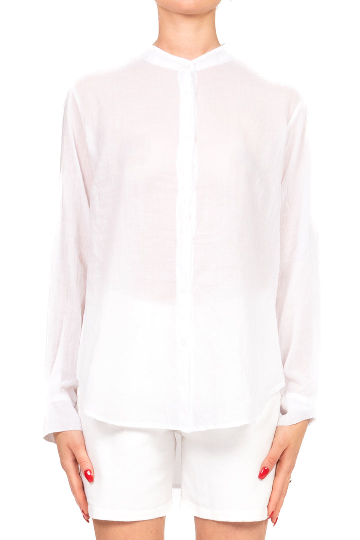Tensione In - Camicia mussola collo coreana  Art. C7014-36-SW-BAS