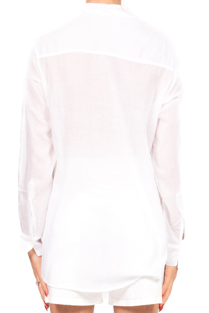Tensione In - Camicia mussola collo coreana  Art. C7014-36-SW-BAS
