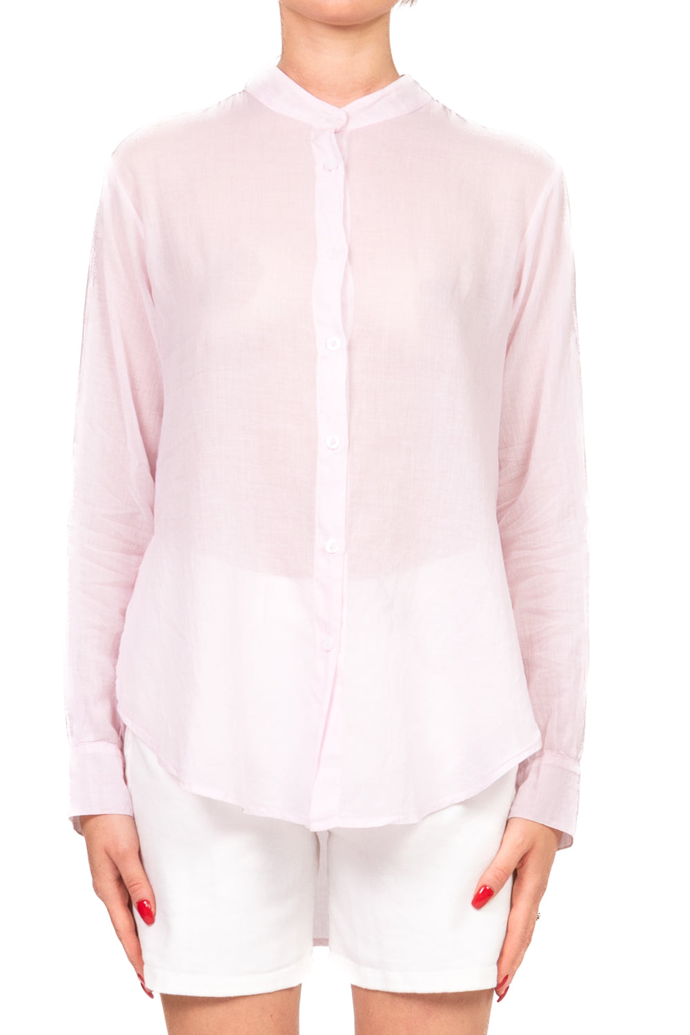 Tensione In - Camicia mussola collo coreana  Art. C7014-36-SW-BAS
