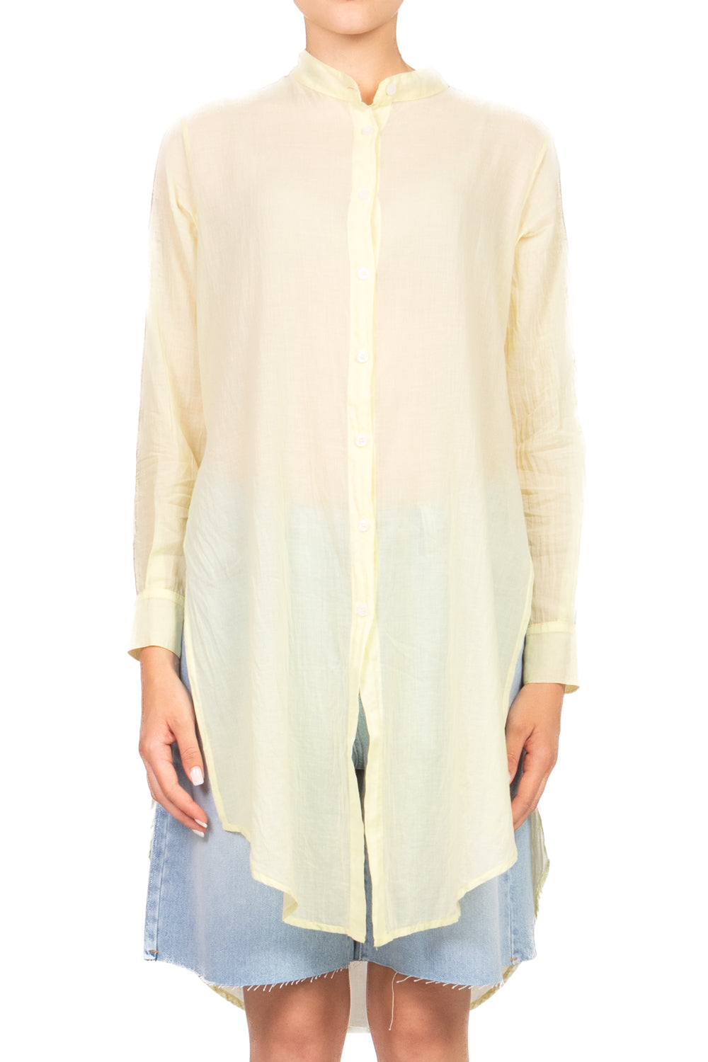 Tensione In - Camicia lunga coreana Art. C6971-36-SW-BAS
