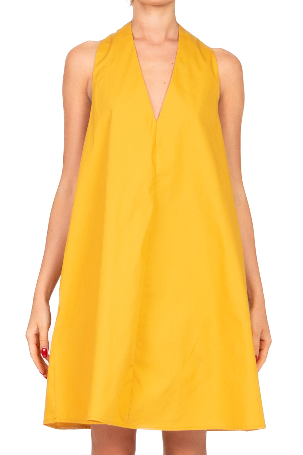 Vicolo - Abito corto in cotone scollo a v Art. TD3006