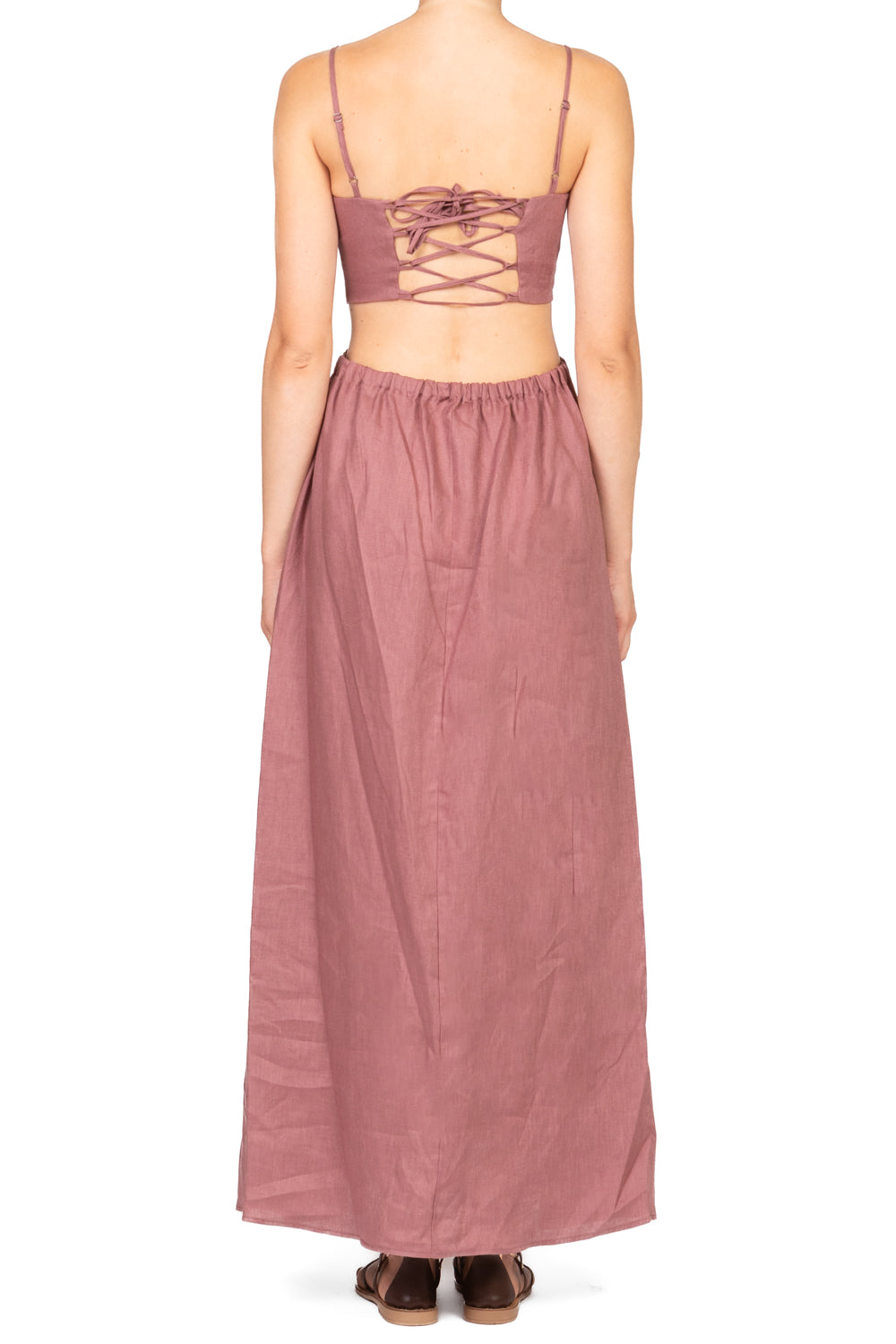 Vicolo - Abito cut out in lino Art. TD2850