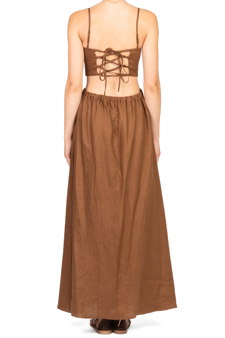 Vicolo - Abito cut out in lino Art. TD2850