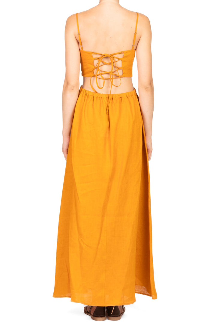 Vicolo - Abito cut out in lino Art. TD2850