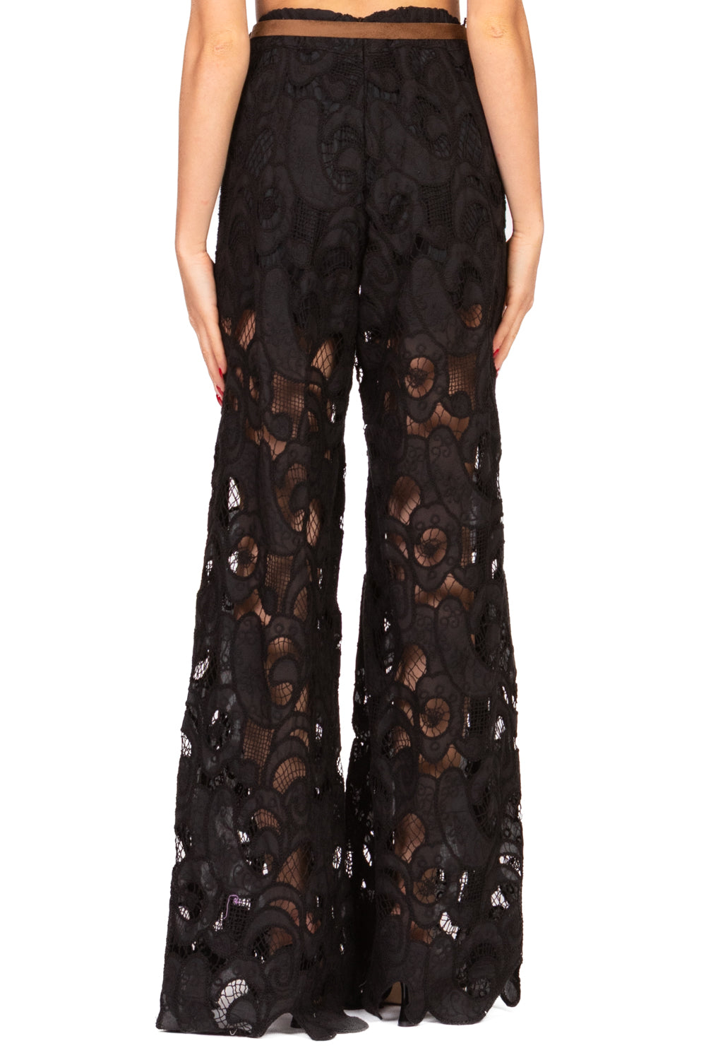 Tensione In - Pantalone macramè con cintura Art. S25PA27