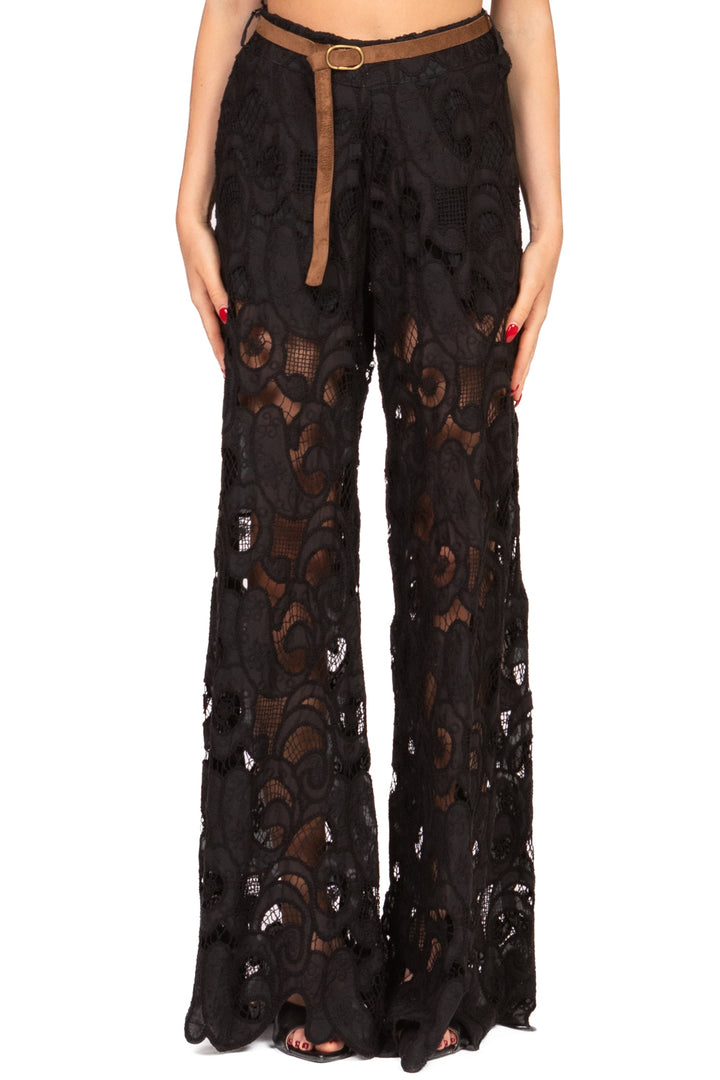 Tensione In - Pantalone macramè con cintura Art. S25PA27