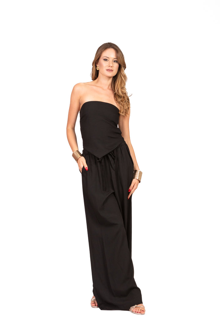 Tensione In - Pantalone palazzo con coulisse  Art. SS251232