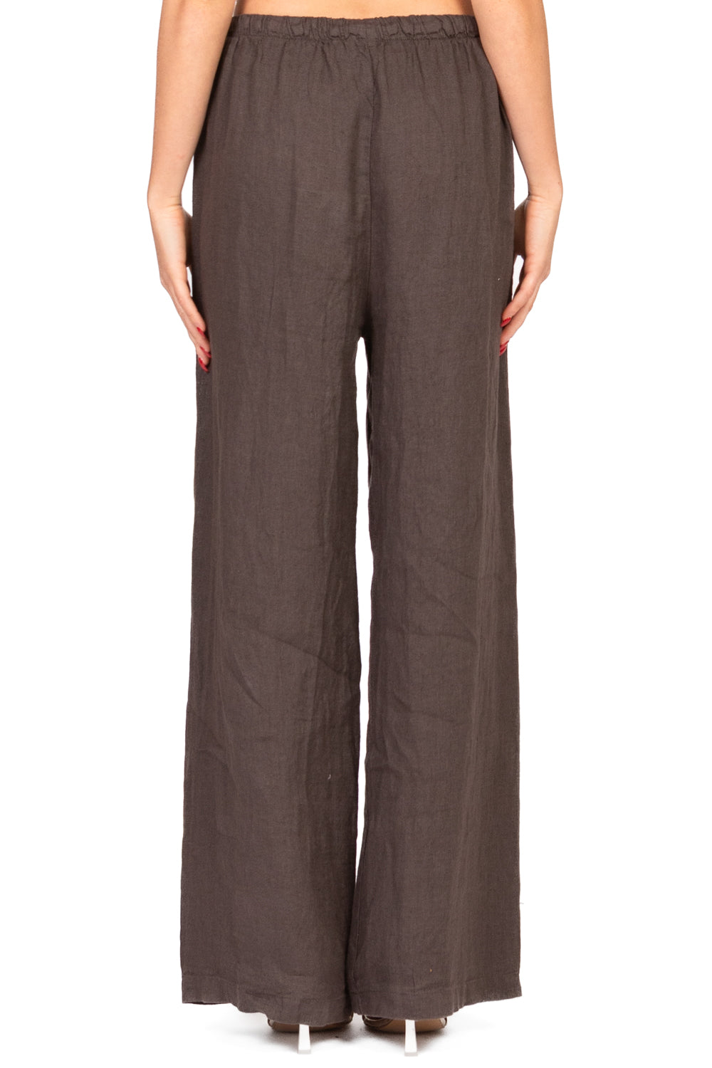Tensione In - Pantalone in lino con coulisse Art. S25PI61