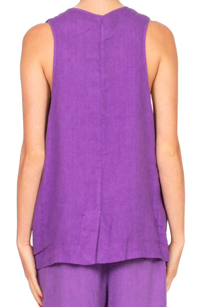 Tensione In - Gilet in lino con spilla Art. S25JI66