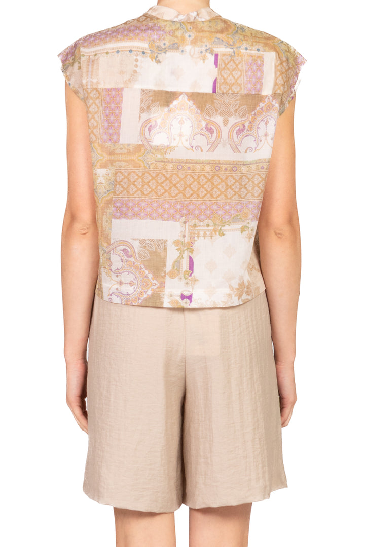 Tensione In - Camicia fantasia con giromanica Art. C20129AT