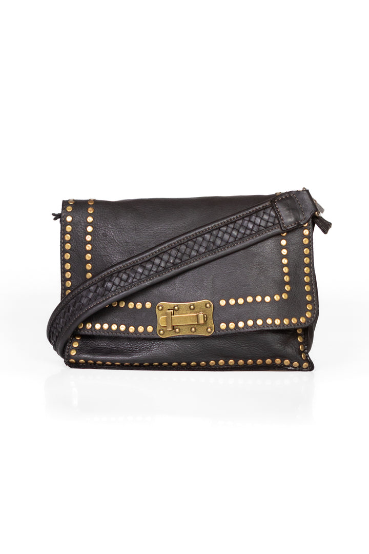Upper - Borsa in pelle con borchie