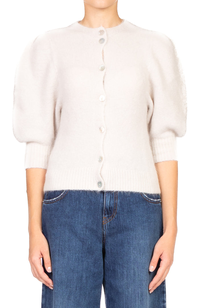 Kontatto - Cardigan in mohair manica palloncino Art. 3M0873C