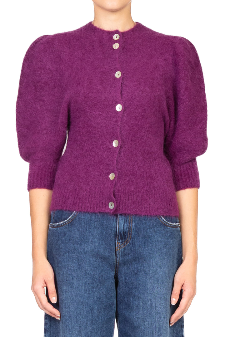 Kontatto - Cardigan in mohair manica palloncino Art. 3M0873C