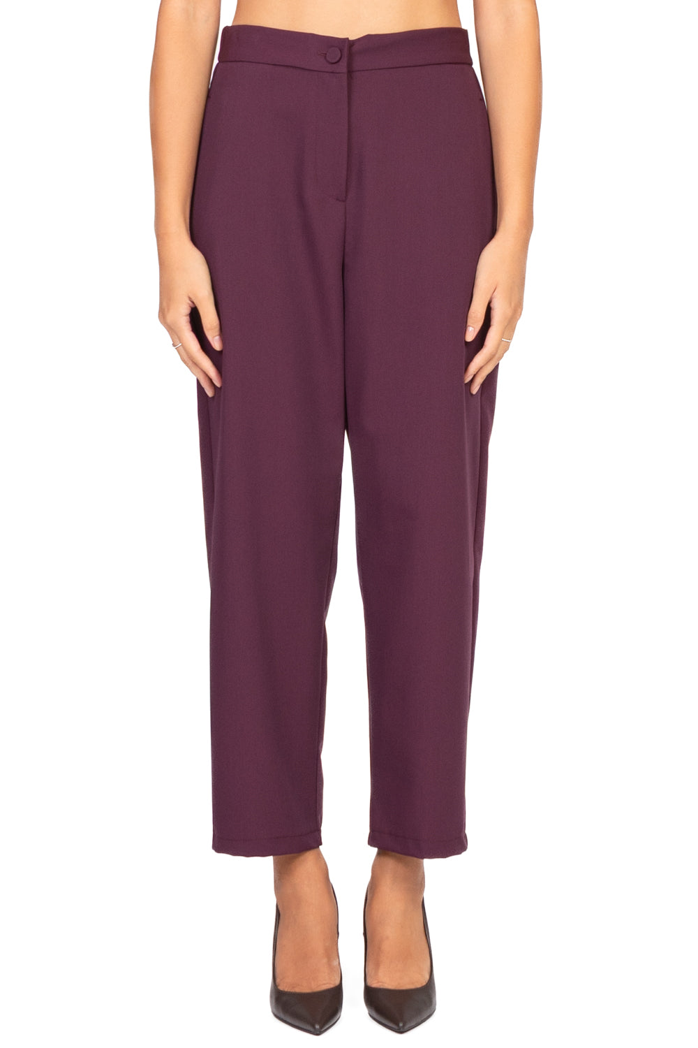 Vicolo - Pantalone carrot con elastico posteriore Art. TF0373
