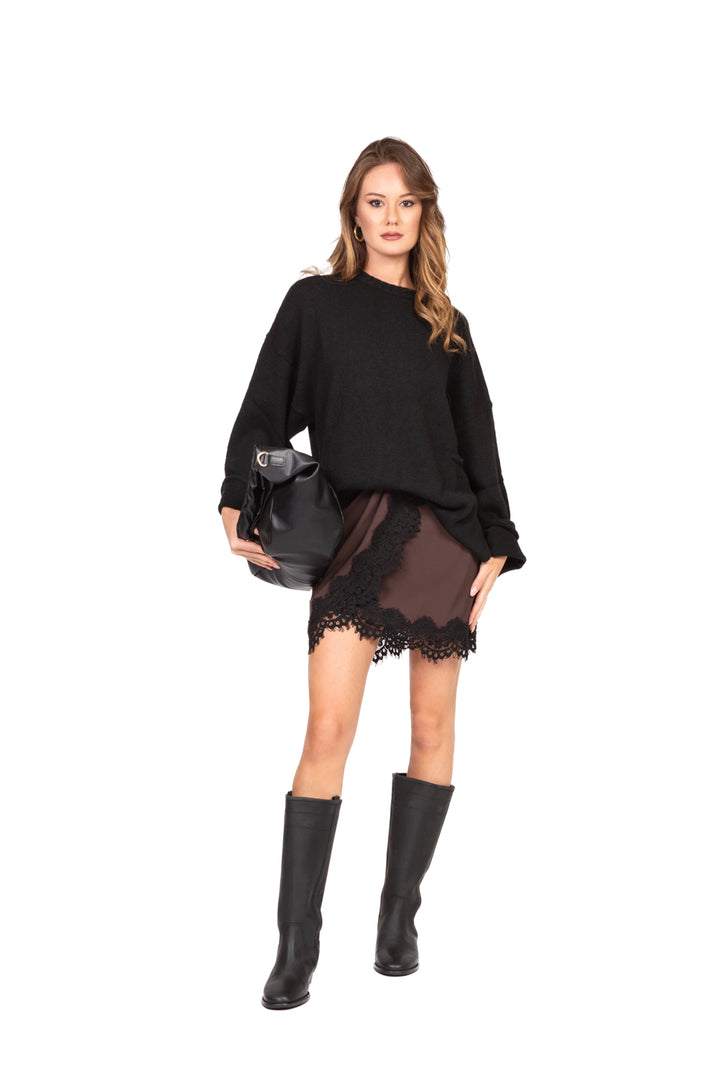 Tensione In - Mini gonna con pizzo Art. FW250018