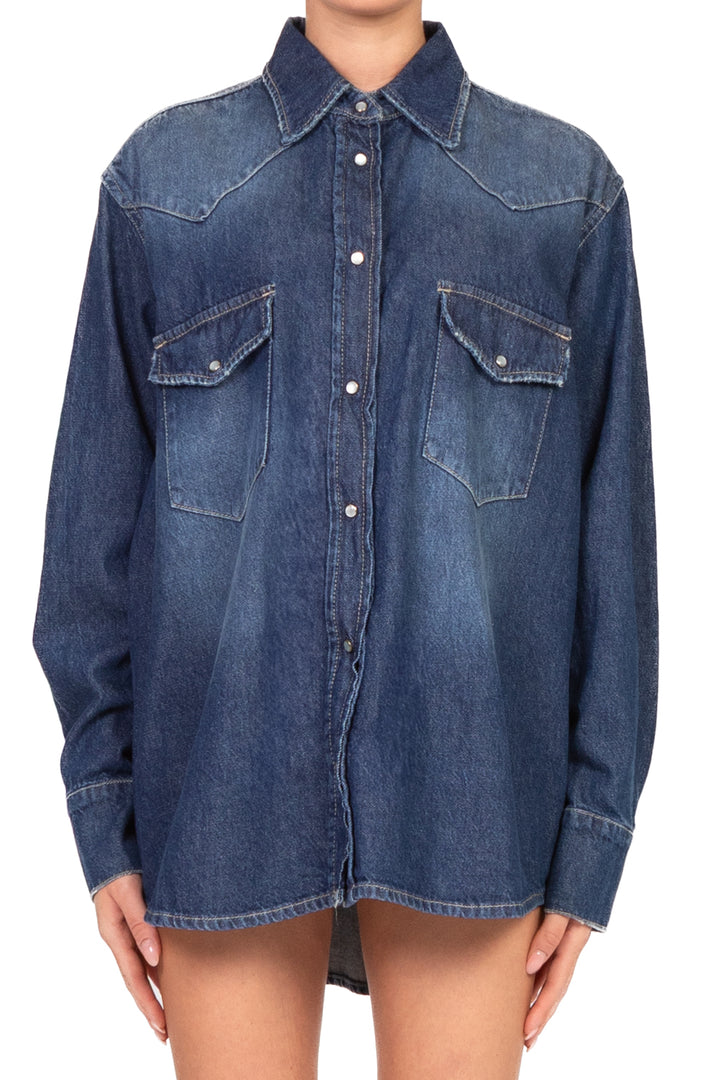 Tensione In - Camicia jeans over Art. SWEEG-BLU