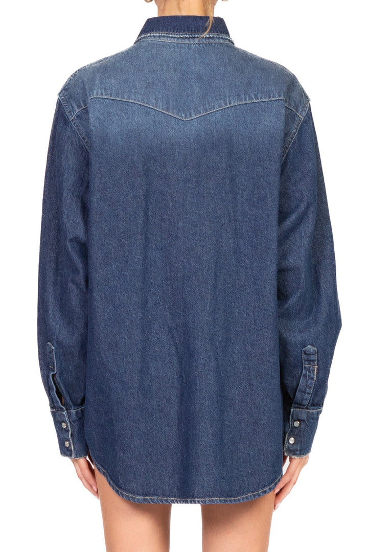 Tensione In - Camicia jeans over Art. SWEEG-BLU